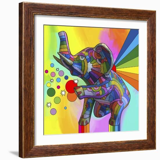 Elephant-sculpture-1017-Howie Green-Framed Giclee Print