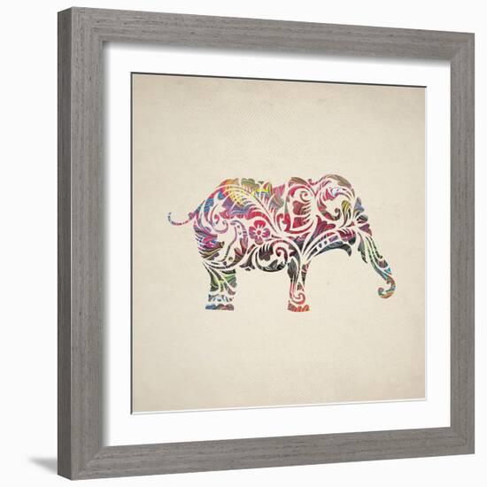 Elephant Set-Melody Hogan-Framed Art Print