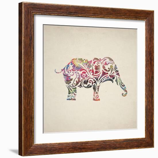 Elephant Set-Melody Hogan-Framed Art Print