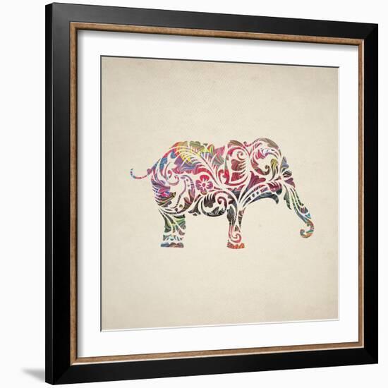 Elephant Set-Melody Hogan-Framed Art Print