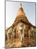 Elephant Statues at the Base of Wat Cahang Lom, Thailand-Gavriel Jecan-Mounted Photographic Print