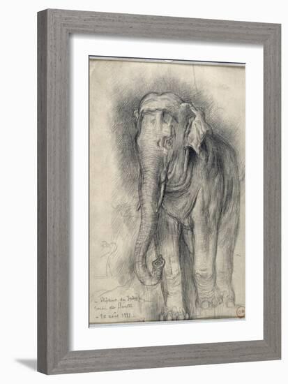 Eléphant sur le vif-Gustave Moreau-Framed Giclee Print