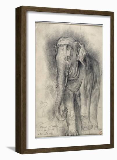 Eléphant sur le vif-Gustave Moreau-Framed Giclee Print