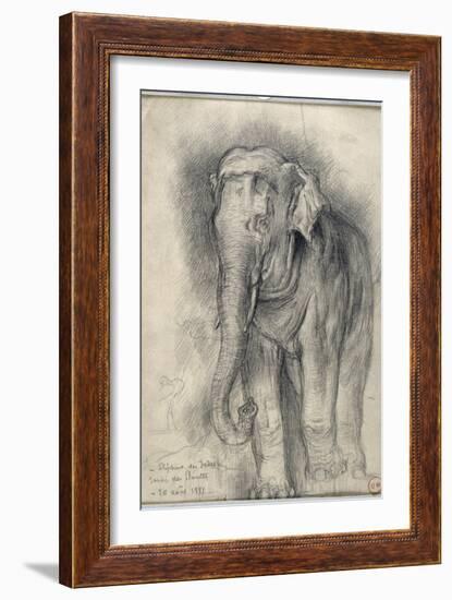 Eléphant sur le vif-Gustave Moreau-Framed Giclee Print