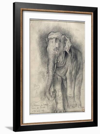 Eléphant sur le vif-Gustave Moreau-Framed Giclee Print