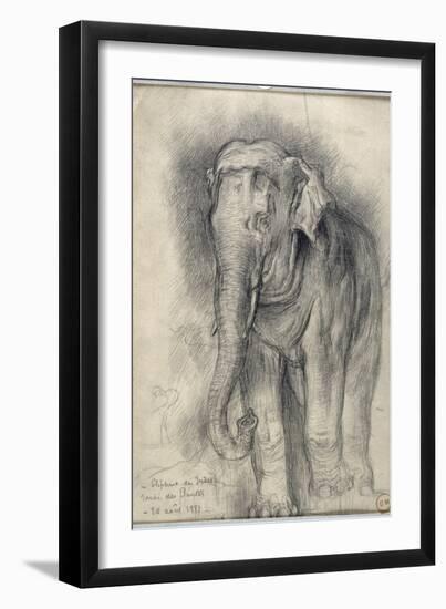 Eléphant sur le vif-Gustave Moreau-Framed Giclee Print