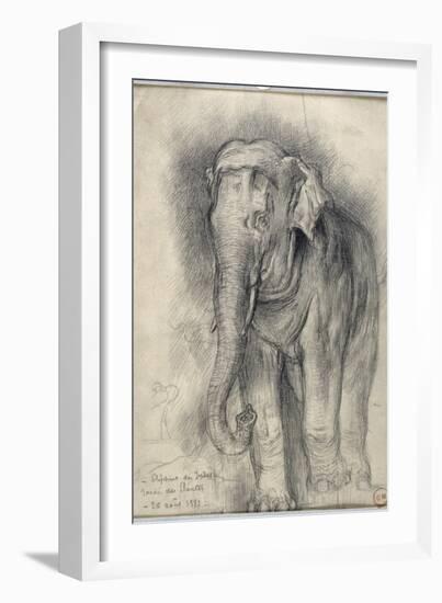 Eléphant sur le vif-Gustave Moreau-Framed Giclee Print