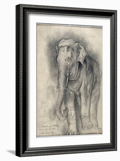 Eléphant sur le vif-Gustave Moreau-Framed Giclee Print