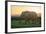 Elephant Travels in Sunset, South Africa, Addo Elephant Park-Stefan Oberhauser-Framed Photographic Print