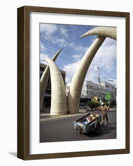 Elephant Tusk Arches, Mombasa, Kenya, East Africa, Africa-Andrew Mcconnell-Framed Photographic Print