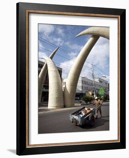 Elephant Tusk Arches, Mombasa, Kenya, East Africa, Africa-Andrew Mcconnell-Framed Photographic Print