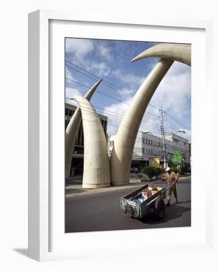 Elephant Tusk Arches, Mombasa, Kenya, East Africa, Africa-Andrew Mcconnell-Framed Photographic Print