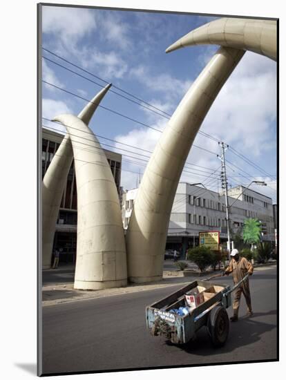 Elephant Tusk Arches, Mombasa, Kenya, East Africa, Africa-Andrew Mcconnell-Mounted Photographic Print