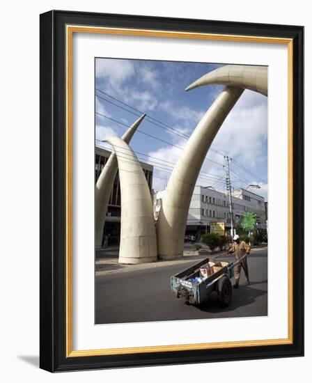 Elephant Tusk Arches, Mombasa, Kenya, East Africa, Africa-Andrew Mcconnell-Framed Photographic Print