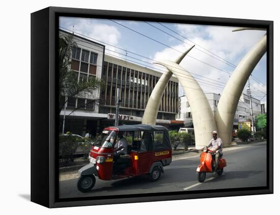 Elephant Tusk Arches, Mombasa, Kenya, East Africa, Africa-Andrew Mcconnell-Framed Premier Image Canvas