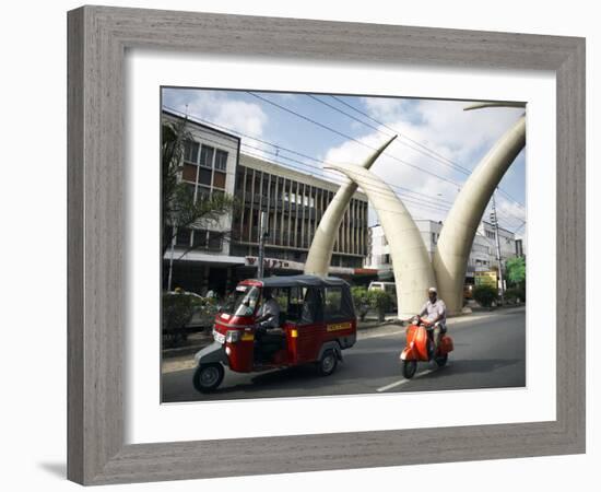 Elephant Tusk Arches, Mombasa, Kenya, East Africa, Africa-Andrew Mcconnell-Framed Photographic Print