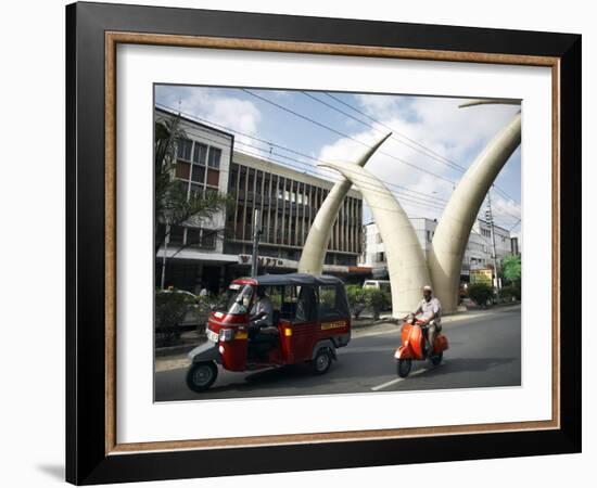 Elephant Tusk Arches, Mombasa, Kenya, East Africa, Africa-Andrew Mcconnell-Framed Photographic Print