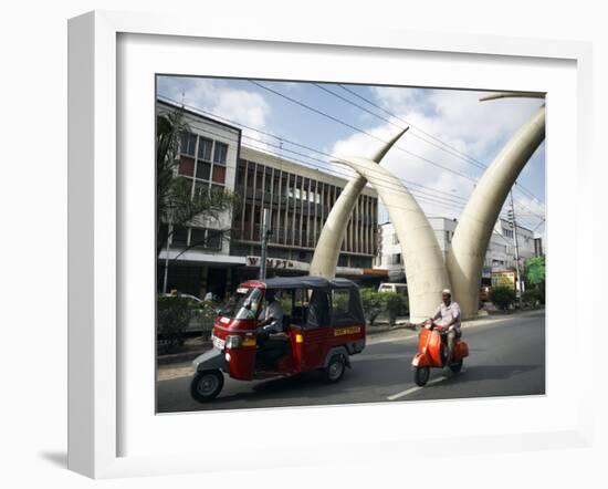 Elephant Tusk Arches, Mombasa, Kenya, East Africa, Africa-Andrew Mcconnell-Framed Photographic Print