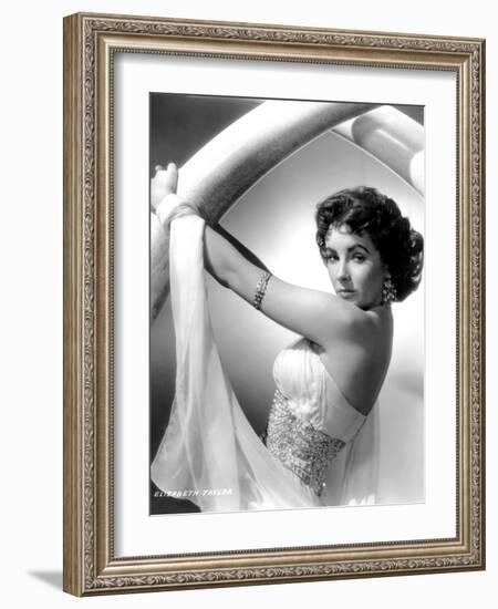 Elephant Walk, Elizabeth Taylor, in a Dress by Edith Head, 1954-null-Framed Photo