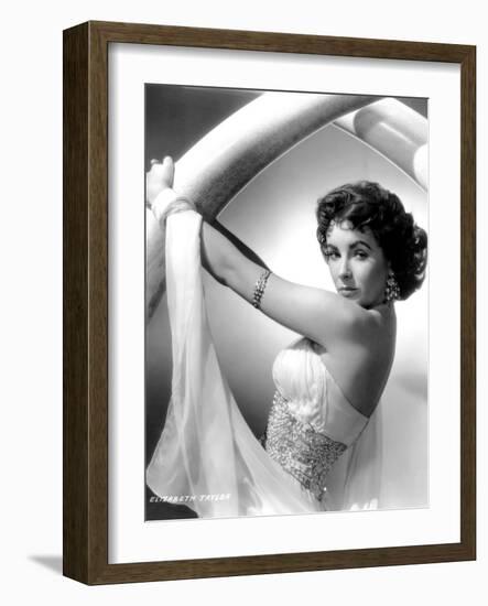 Elephant Walk, Elizabeth Taylor, in a Dress by Edith Head, 1954-null-Framed Photo