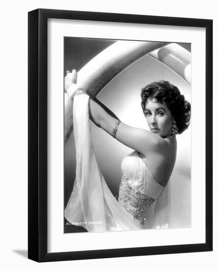 Elephant Walk, Elizabeth Taylor, in a Dress by Edith Head, 1954-null-Framed Photo