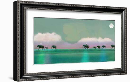 Elephant Walk-Nancy Tillman-Framed Art Print