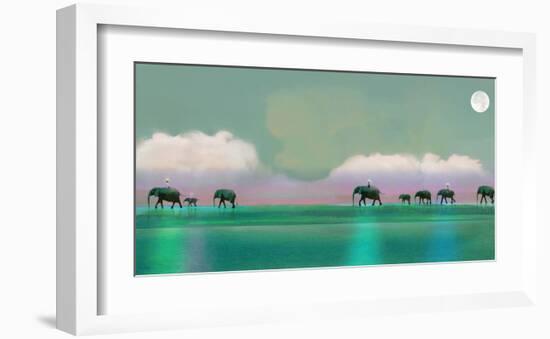 Elephant Walk-Nancy Tillman-Framed Art Print