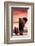 Elephant Walking with Calf-null-Framed Premium Giclee Print