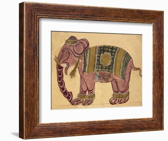 Elephant Wearing a Caparison-Aristotle ibn Bakhtishu-Framed Giclee Print