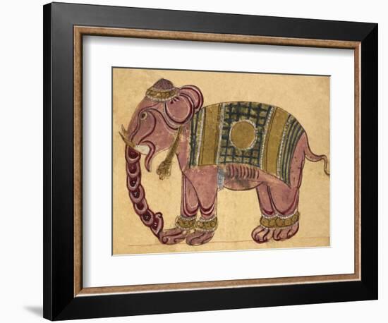 Elephant Wearing a Caparison-Aristotle ibn Bakhtishu-Framed Giclee Print