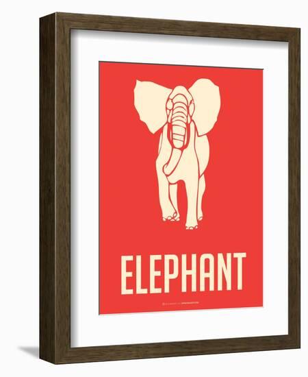 Elephant White-NaxArt-Framed Art Print