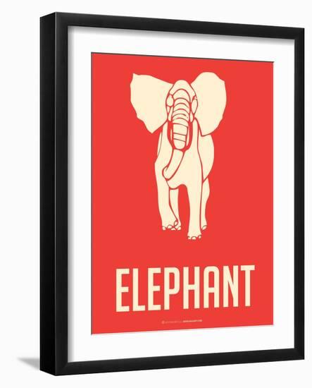 Elephant White-NaxArt-Framed Art Print