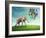 Elephant with a Colorful Balloons-egal-Framed Photographic Print