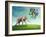 Elephant with a Colorful Balloons-egal-Framed Photographic Print