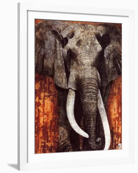 Elephant-Fabienne Arietti-Framed Art Print