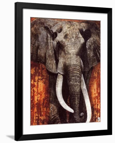 Elephant-Fabienne Arietti-Framed Art Print