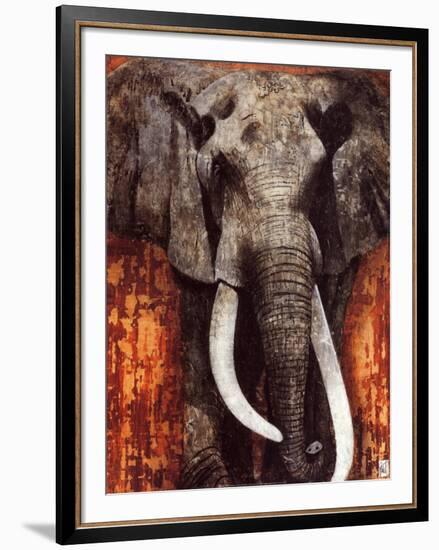 Elephant-Fabienne Arietti-Framed Art Print