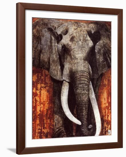 Elephant-Fabienne Arietti-Framed Art Print