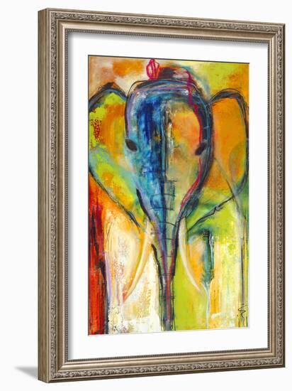 Elephant-Jami Vestergaard-Framed Art Print