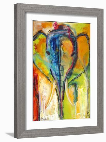 Elephant-Jami Vestergaard-Framed Art Print