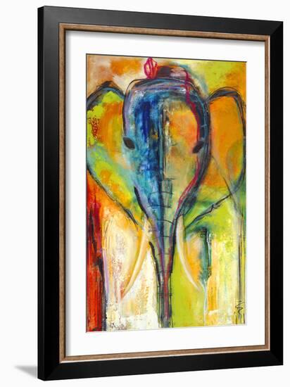 Elephant-Jami Vestergaard-Framed Art Print