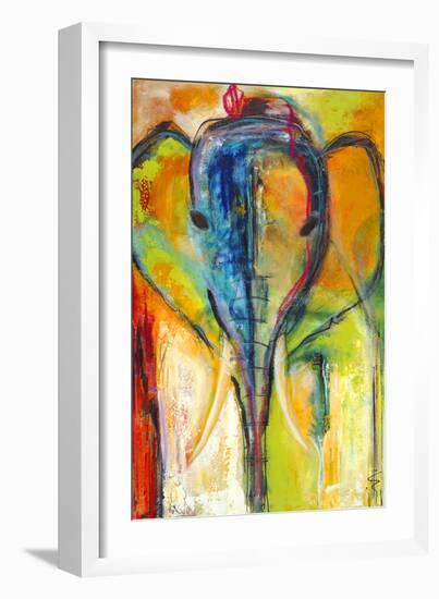 Elephant-Jami Vestergaard-Framed Art Print