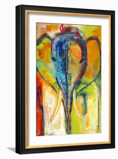 Elephant-Jami Vestergaard-Framed Art Print