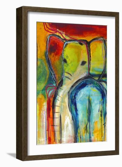 Elephant-Jami Vestergaard-Framed Art Print