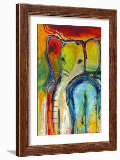 Elephant-Jami Vestergaard-Framed Art Print