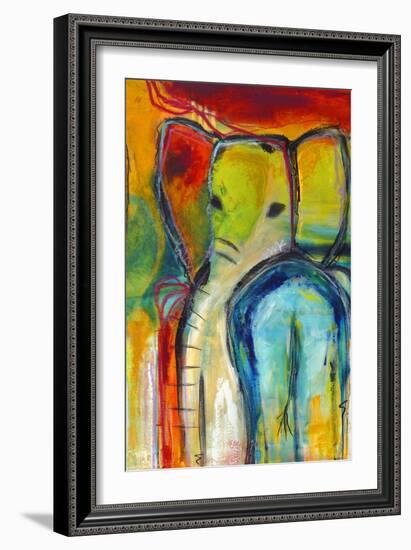 Elephant-Jami Vestergaard-Framed Art Print