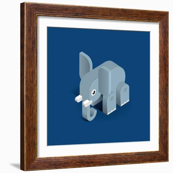 Elephant-Bo Virkelyst Jensen-Framed Art Print