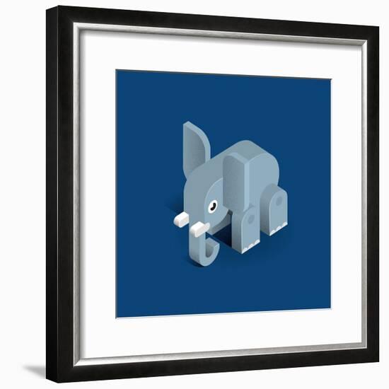 Elephant-Bo Virkelyst Jensen-Framed Art Print