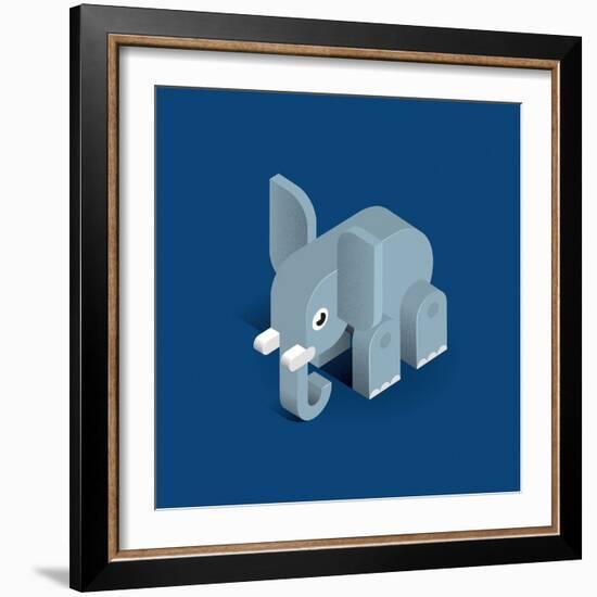 Elephant-Bo Virkelyst Jensen-Framed Art Print