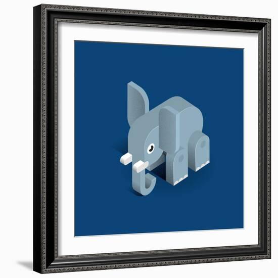 Elephant-Bo Virkelyst Jensen-Framed Art Print